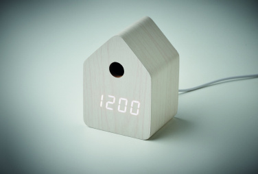 Logo trade corporate gifts image of: MDF cuckoo alarm clock