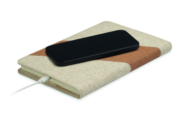 Logotrade corporate gifts photo of: A5 notebook with 15W charger