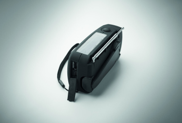 Logo trade promotional merchandise picture of: Portable radio SOS with LED torch