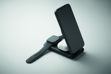 Logo trade promotional gifts image of: 3 in 1 wireless charger 15W