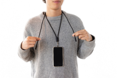 Logo trade promotional giveaways image of: LoopAmp RCS RPET adjustable phone cord with 60W cable