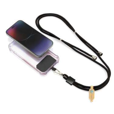 Logotrade promotional merchandise image of: CarryLoop RCS recycled PET adjustable phone holder lanyard