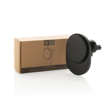 Logo trade business gift photo of: PowerCruze RCS rplastic 15W magnetic charging car holder