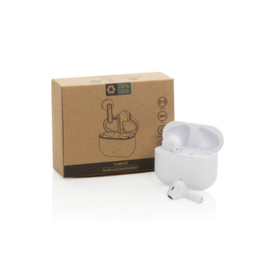 Logotrade promotional merchandise image of: Tunevo RCS recycled plastic wireless earbuds