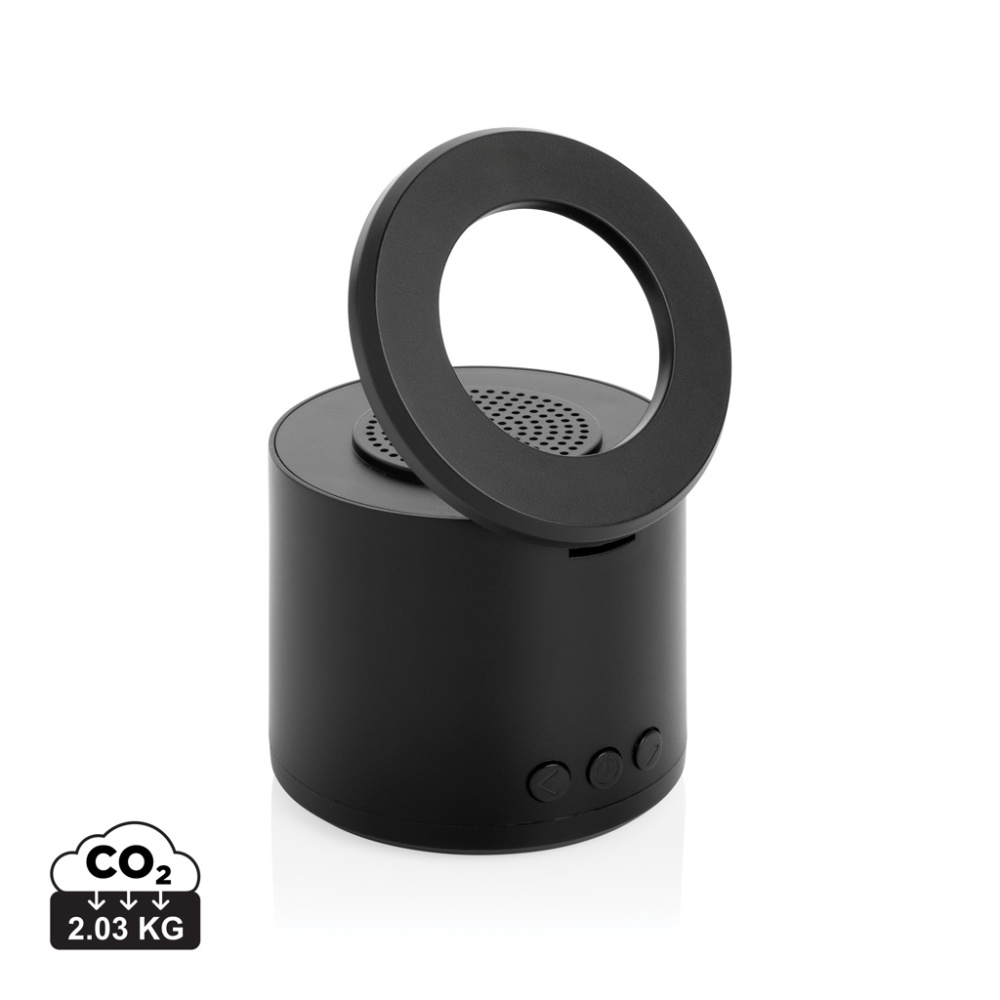 Logotrade promotional item picture of: Magpulse RCS recycled plastic 3W speaker w/magnetic holder