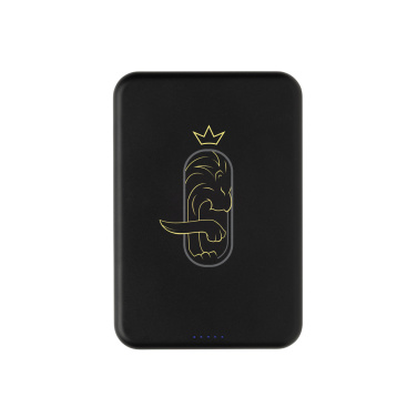 Logo trade corporate gifts image of: Amporia RCS recycled plastic 10.000mAh magnetic powerbank