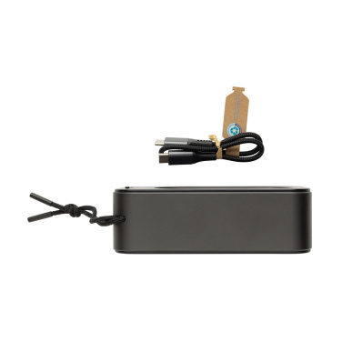 Logo trade promotional gifts picture of: Swiss Peak RCS recycled aluminium 10W bass speaker