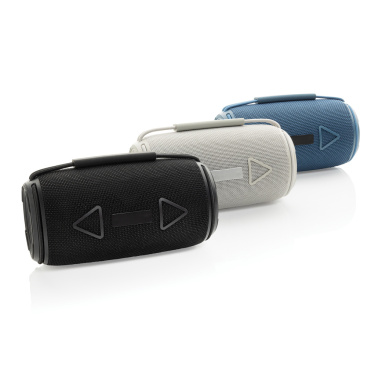 Logo trade promotional merchandise photo of: Prisma RCS recycled plastic IPX 4 waterpoof 16W speaker