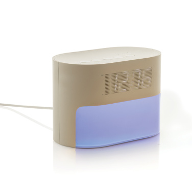 Logotrade promotional products photo of: LumaRise RCS reycled plastic white noise alarm clock