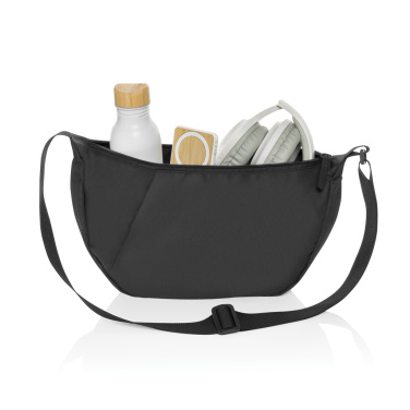 Logo trade corporate gifts picture of: Crescent XL AWARE™ RPET half moon sling bag