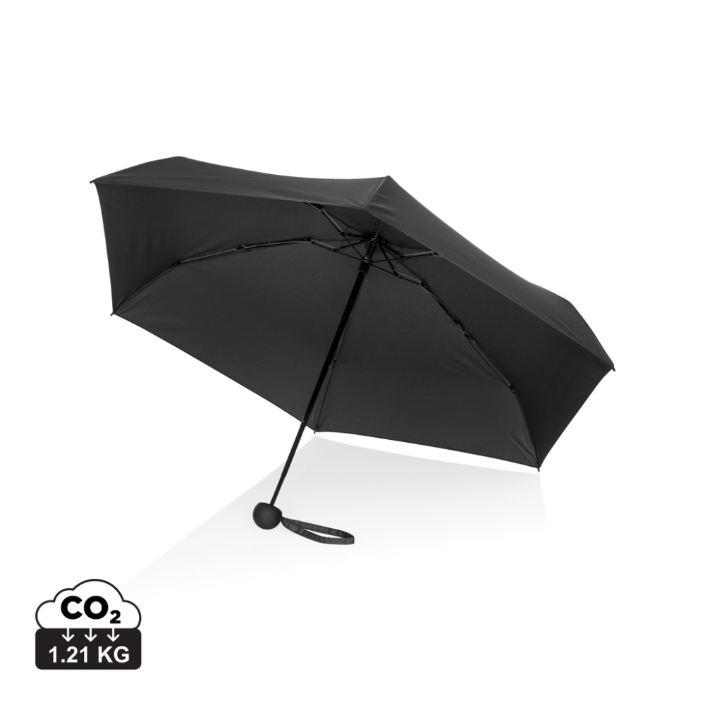 Logotrade promotional gift picture of: 19.5" Aware™ RPET super mini manual 190T Pongee umbrella