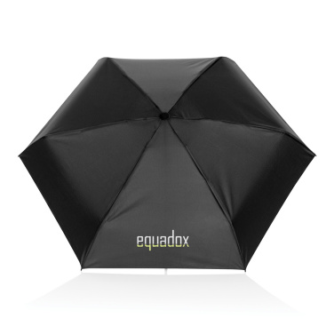 Logo trade promotional giveaway photo of: 19.5" Aware™ RPET super mini manual 190T Pongee umbrella