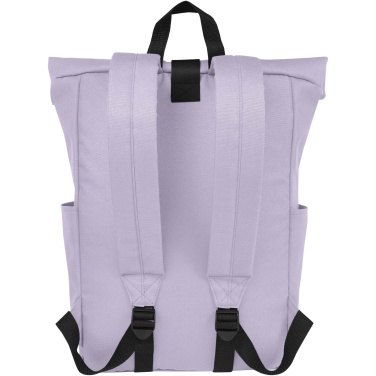 Logo trade promotional merchandise image of: Byron 15.6" GRS RPET roll-top backpack 18L