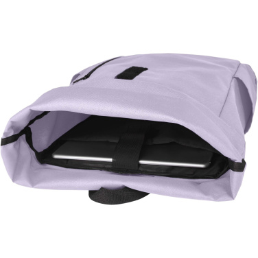 Logo trade corporate gifts picture of: Byron 15.6" GRS RPET roll-top backpack 18L
