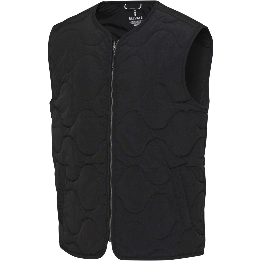 Logo trade corporate gifts picture of: Quartz GRS recycled unisex quilted bodywarmer