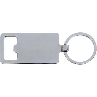 Logo trade promotional merchandise photo of: Snapper bamboo keychain with bottle opener