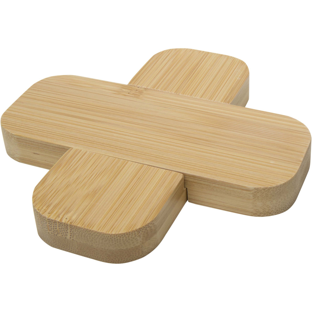 Logotrade promotional giveaway image of: Croc bamboo trivet - small