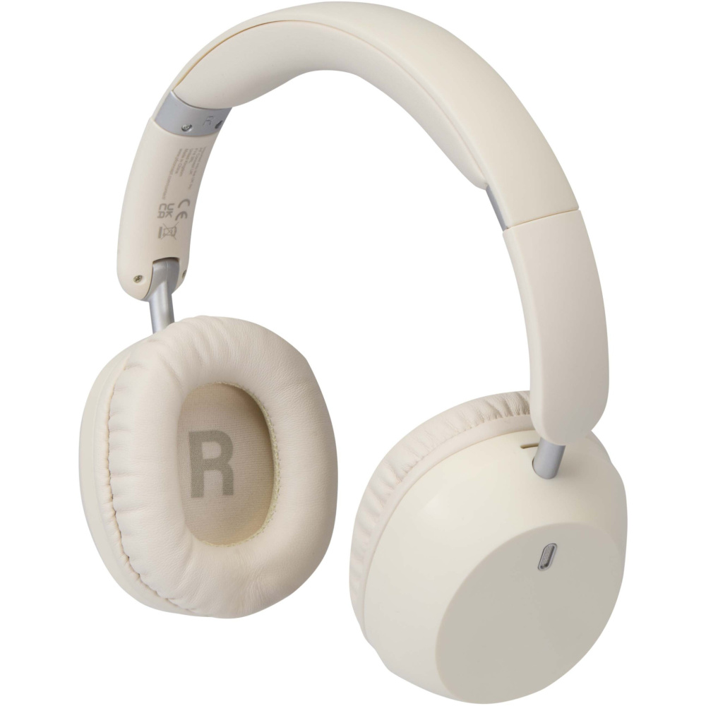Logotrade business gifts photo of: Hoggar recycled plastic over-ear foldeable ANC and ENC headphones