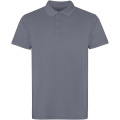 Cobain short sleeve unisex polo, Dark grey
