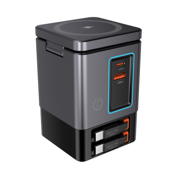Logo trade advertising products picture of: Urban Vitamin Sacramento 105W GAN charger+retractable cables