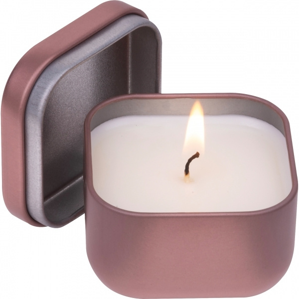 Logotrade promotional merchandise picture of: Candle in tin PRAGUE