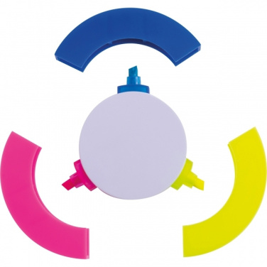 Logo trade corporate gift photo of: 3-in-1 Highlighter ANDORRA