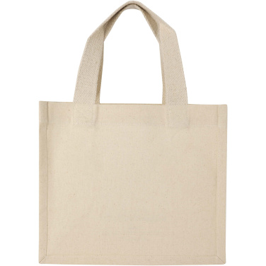 Logo trade promotional merchandise photo of: Odessa 220 g/m² GRS recycled cotton mini gusset tote bag 9L