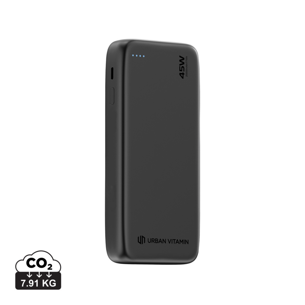 Logo trade promotional gifts picture of: Urban Vitamin San Mateo 45W 20.000 mAh Powerbank