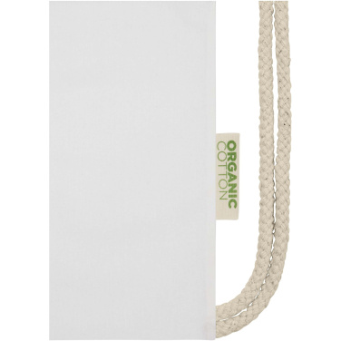 Logotrade promotional giveaway picture of: Odisha 140 g/m² OCS organic drawstring bag 5L