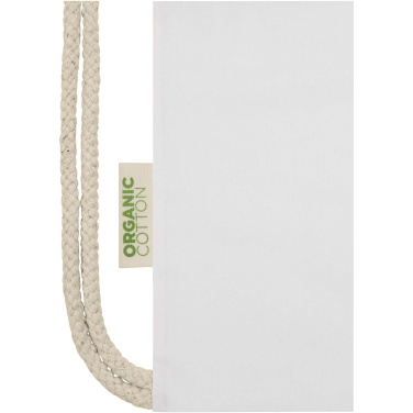 Logotrade promotional merchandise picture of: Odisha 140 g/m² OCS organic drawstring bag 5L