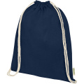 Odisha 140 g/m² OCS organic drawstring bag 5L, Navy