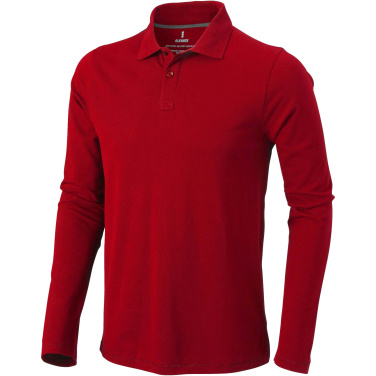 Logo trade promotional items image of: Oakville long sleeve men's polo