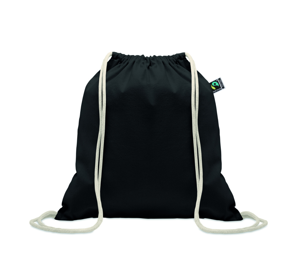 Logotrade promotional products photo of: Drawstring bag Fairtrade 180gr