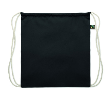 Logotrade business gift image of: Drawstring bag Fairtrade 180gr