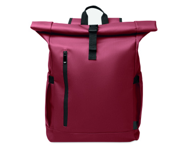 Logo trade promotional giveaways image of: Rolltop laptop rucksack 600D
