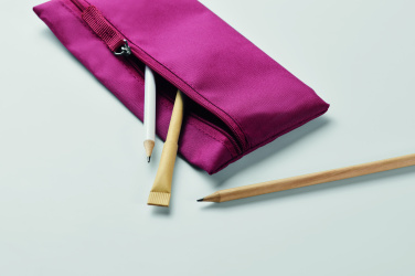 Logo trade promotional giveaways picture of: Zippered pencil case