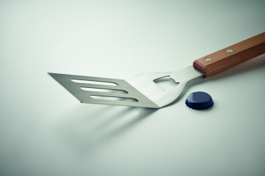 Logo trade business gifts image of: BBQ spatula in beechwood