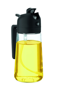 Logo trade advertising products image of: Glass oil dispenser & sprayer