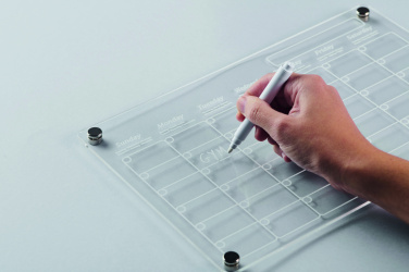 Logo trade business gifts image of: Magnetic acrylic planner