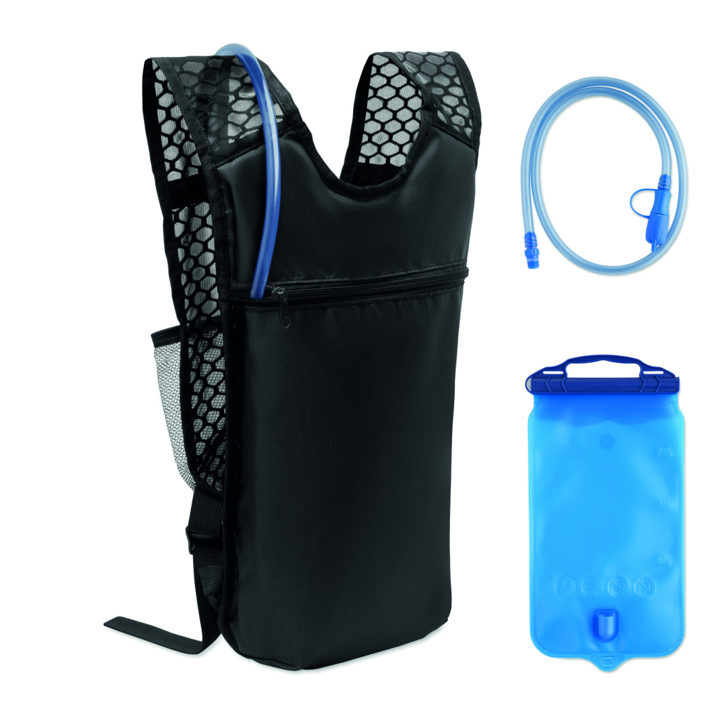 Logotrade promotional item image of: Sports backpack 420D PU