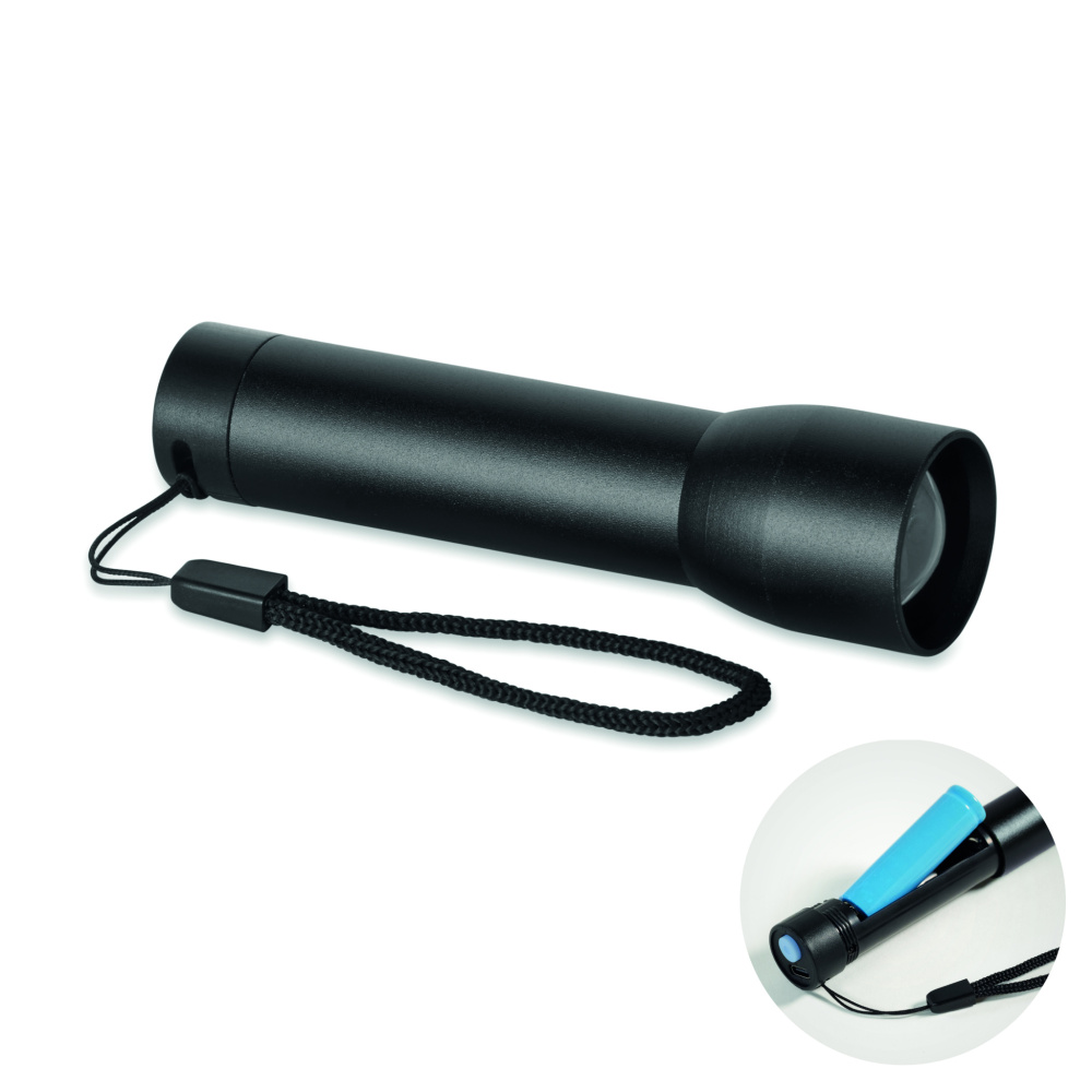 Logo trade advertising products picture of: Aluminium rechargeable torch