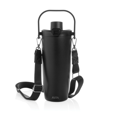 Logo trade promotional gift photo of: Avira Ayala RCS re-steel duosip lockable crossbody tumbler