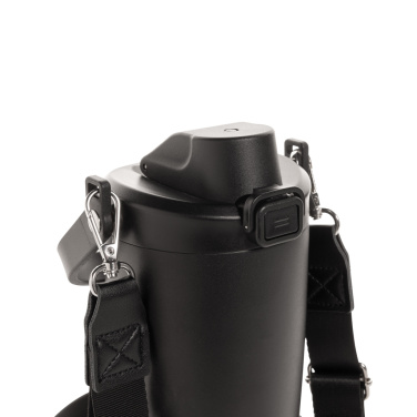 Logo trade promotional items image of: Avira Ayala RCS re-steel duosip lockable crossbody tumbler