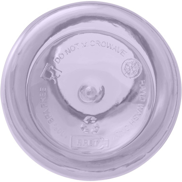 Logotrade corporate gift image of: Oregon 400 ml RCS certified recycled plastic water bottle with carabiner