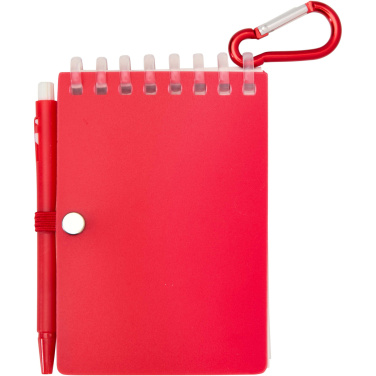 Logotrade business gift image of: Lig Mini recycled outdoor soft cover notebook and ballpoint pen set (black ink)