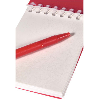Logotrade promotional product image of: Lig Mini recycled outdoor soft cover notebook and ballpoint pen set (black ink)