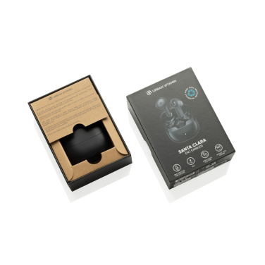Logo trade advertising products image of: Urban Vitamin Santa Clara RCS plastic ENC earbuds