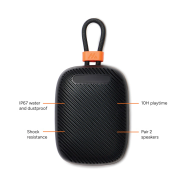 Logo trade promotional gifts picture of: Nordic Drift Titan IP67 Water and Dustproof 5W Speaker