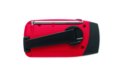 Logo trade promotional items image of: Portable radio SOS with LED torch