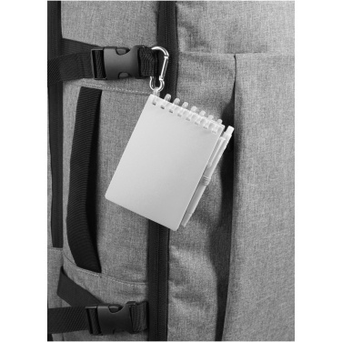 Logotrade advertising product image of: Lig Mini recycled outdoor soft cover notebook and ballpoint pen set (black ink)